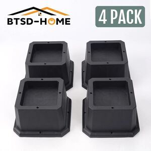 BTSD-Home Furniture Risers 3 Inch Bed Risers Heavy Duty Adjustable Bed Chair New